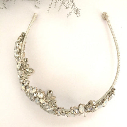 【ヘッドドレス】レンタル3泊4日ジェニーパッカム/イカット ホワイトオパール(Jenny Packham/Ikat/white opal) 【結婚式 ヘアアクセサリー レンタル】