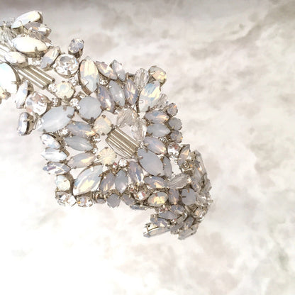 【ヘッドドレス】レンタル3泊4日ジェニーパッカム/イカット ホワイトオパール(Jenny Packham/Ikat/white opal) 【結婚式 ヘアアクセサリー レンタル】