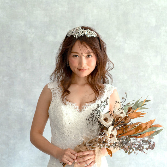 【ヘッドドレス】レンタル3泊4日ジェニーパッカム/イカット ホワイトオパール(Jenny Packham/Ikat/white opal) 【結婚式　ヘアアクセサリー　レンタル】