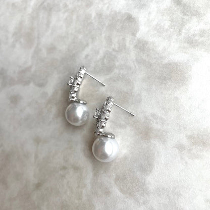 【ピアス・イヤリング】Tournesol ジルコニアブライダルピアス 【結婚式 ピアス イヤリング】