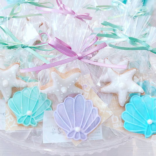 シェルとヒトデのアイシングクッキー(プチギフト)