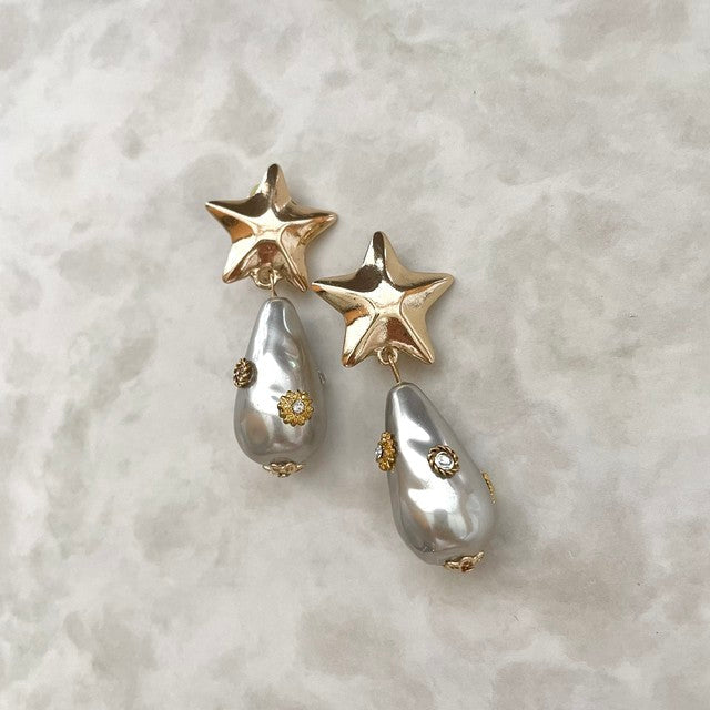 【ピアス・イヤリング】Magie スターイヤリング 【結婚式 ピアス イヤリング】