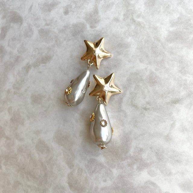 【ピアス・イヤリング】Magie スターイヤリング 【結婚式 ピアス イヤリング】