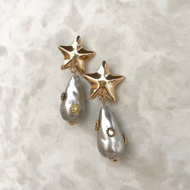 【ピアス・イヤリング】Magie スターイヤリング 【結婚式 ピアス イヤリング】