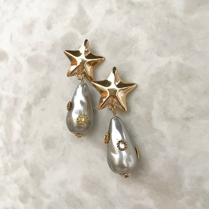 【ピアス・イヤリング】Magie スターイヤリング 【結婚式 ピアス イヤリング】