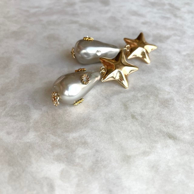 【ピアス・イヤリング】Magie スターイヤリング 【結婚式 ピアス イヤリング】