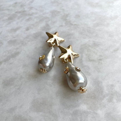 【ピアス・イヤリング】Magie スターイヤリング 【結婚式 ピアス イヤリング】