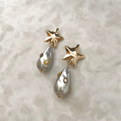 【ピアス・イヤリング】Magie スターイヤリング 【結婚式 ピアス イヤリング】