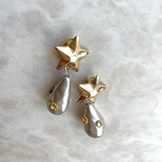 【ピアス・イヤリング】Magie スターイヤリング 【結婚式 ピアス イヤリング】