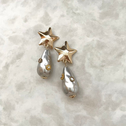 【ピアス・イヤリング】Magie スターイヤリング 【結婚式 ピアス イヤリング】