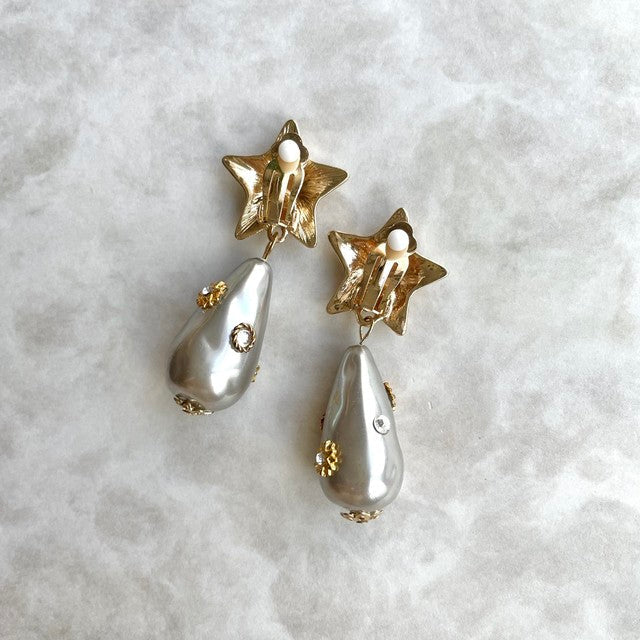 【ピアス・イヤリング】Magie スターイヤリング 【結婚式 ピアス イヤリング】