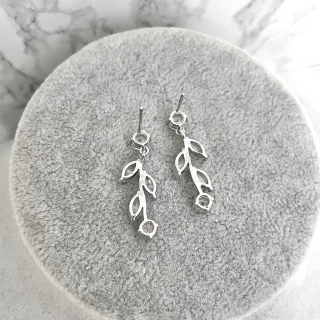 Jardin ジルコニアブライダルネックレス&ピアスセット 【結婚式 アクセサリーセット】