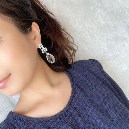 【ピアス・イヤリング】オリジナル商品 / Sort ジルコニアブライダルピアス 【結婚式 ピアス イヤリング】