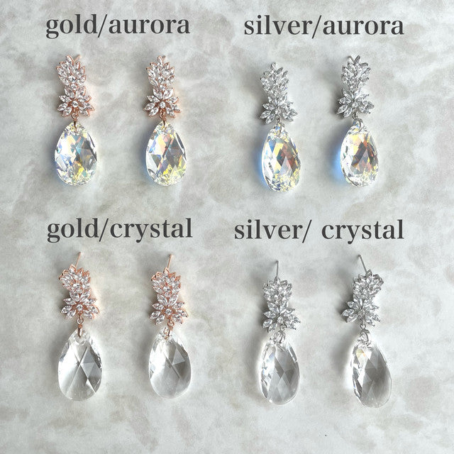 【ピアス・イヤリング】オリジナル商品 / Sort ジルコニアブライダルピアス 【結婚式 ピアス イヤリング】