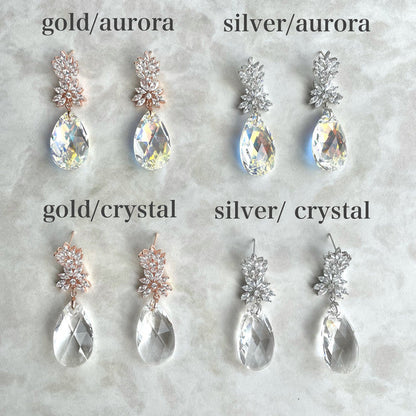 【ピアス・イヤリング】オリジナル商品 / Sort ジルコニアブライダルピアス 【結婚式 ピアス イヤリング】