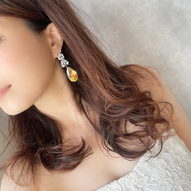 【ピアス・イヤリング】オリジナル商品 /  Sort ジルコニアブライダルピアス 【結婚式　ピアス　イヤリング】