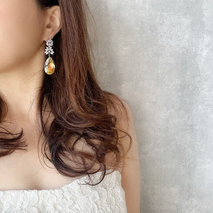 【ピアス・イヤリング】オリジナル商品 / Sort ジルコニアブライダルピアス 【結婚式 ピアス イヤリング】