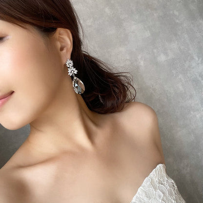 【ピアス・イヤリング】オリジナル商品 / Sort ジルコニアブライダルピアス 【結婚式 ピアス イヤリング】