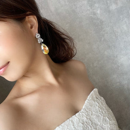 【ピアス・イヤリング】オリジナル商品 / Sort ジルコニアブライダルピアス 【結婚式 ピアス イヤリング】