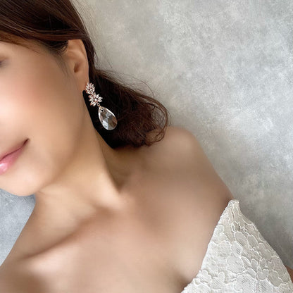 【ピアス・イヤリング】オリジナル商品 / Sort ジルコニアブライダルピアス 【結婚式 ピアス イヤリング】