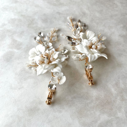 【ピアス・イヤリング】Jardin 小枝アクセサリーイヤリング 【結婚式　ピアス　イヤリング】