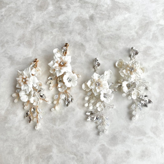 【ピアス・イヤリング】Jardin 小枝アクセサリーイヤリング 【結婚式 ピアス イヤリング】