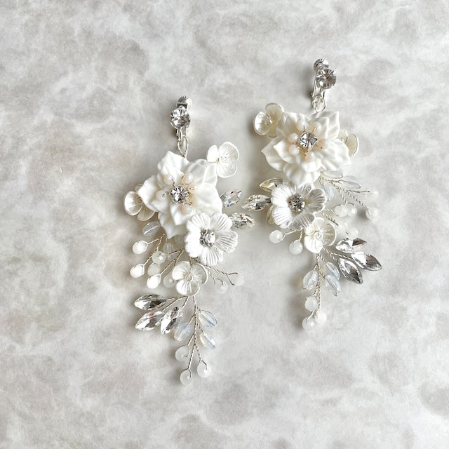 【ピアス・イヤリング】Jardin 小枝アクセサリーイヤリング 【結婚式　ピアス　イヤリング】