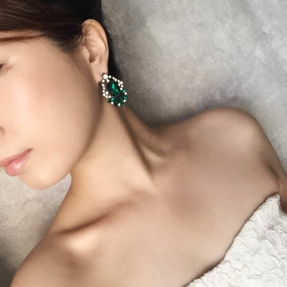 【ピアス・イヤリング】Danse ビジューピアス/ブライダルアクセサリー 【結婚式 ピアス イヤリング】