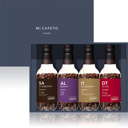 【コーヒー 豆 ギフト】HOT COFFEE おすすめ4本セット ボックス入り COFFEE HUNTERS 【結婚式 ギフト 飲み物】