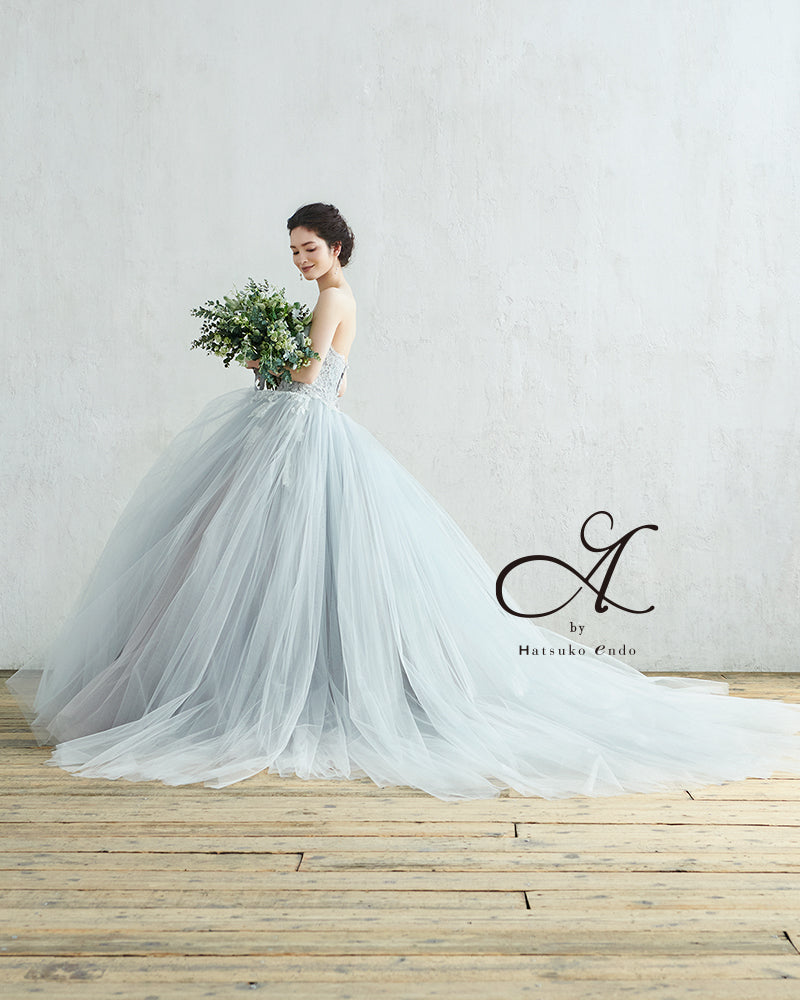 モナ HE-114(IceGray)【カラードレス】