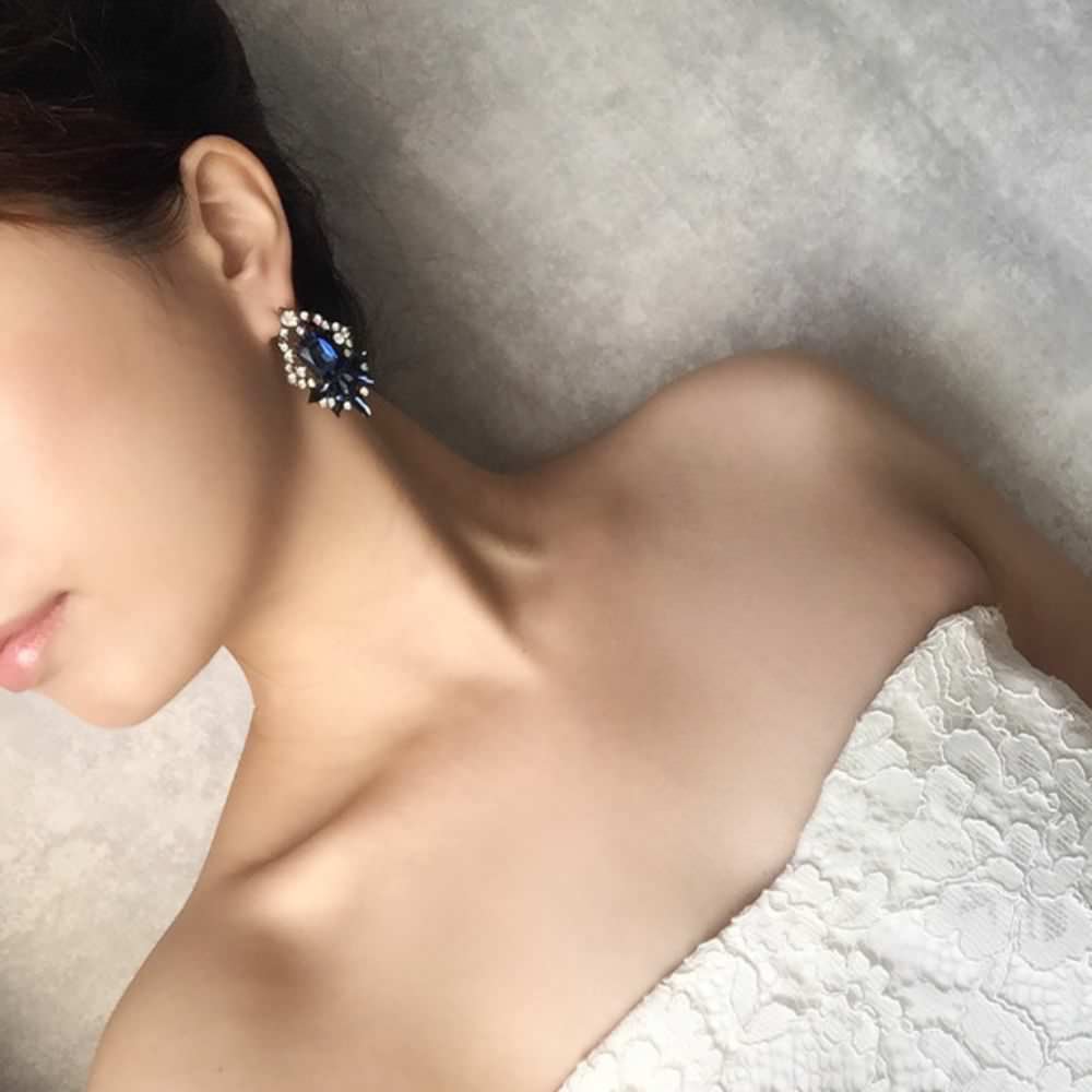 【ピアス・イヤリング】Danse ビジューピアス/ブライダルアクセサリー 【結婚式 ピアス イヤリング】