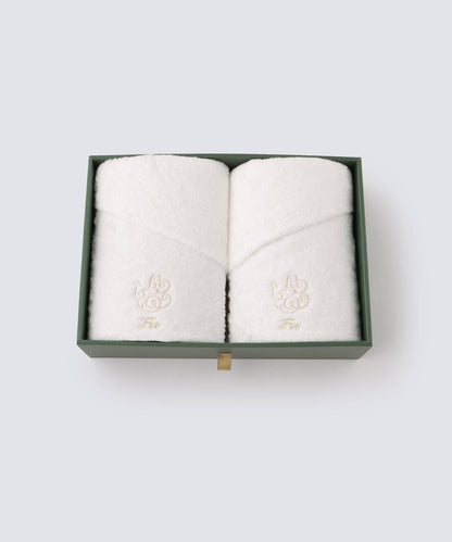 バスタオル2枚入り ギフトセット ホワイト 【結婚式 ギフト 内祝い 結婚祝い 出産祝い】