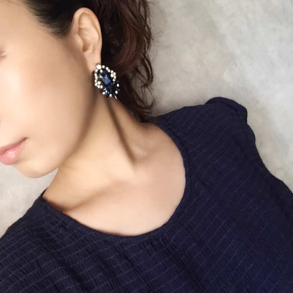 【ピアス・イヤリング】Danse ビジューピアス/ブライダルアクセサリー 【結婚式 ピアス イヤリング】