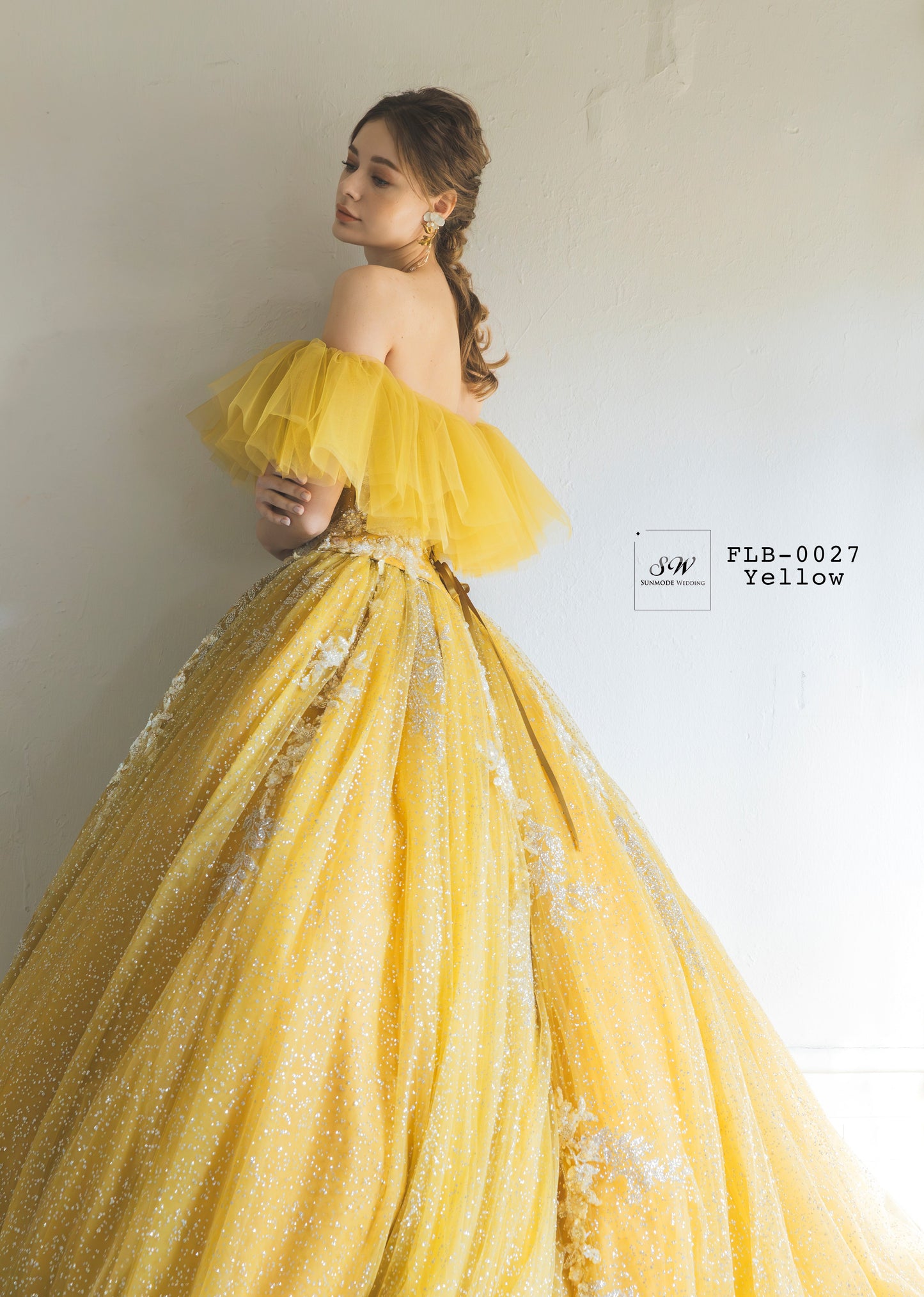 ナナラ FLB-0027-Yellow【カラードレス】