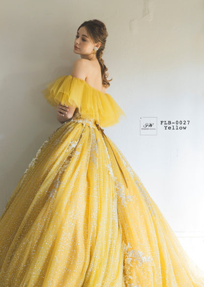 ナナラ FLB-0027-Yellow【カラードレス】