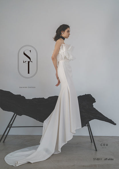 メイジ ST-0011-offwhite【ウェディングドレスレンタル】