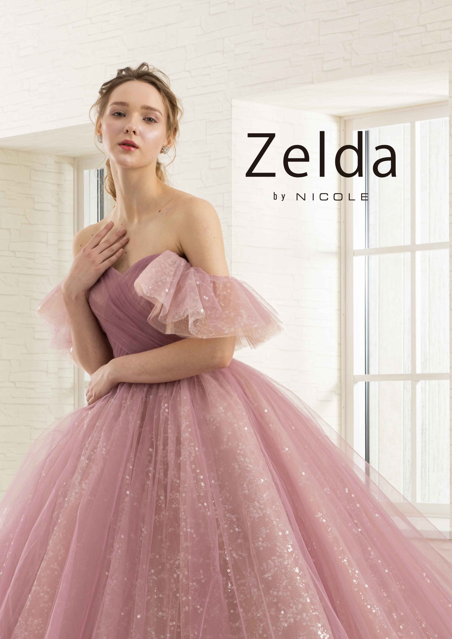 ゼルダピンク ZL+17376P【カラードレス】