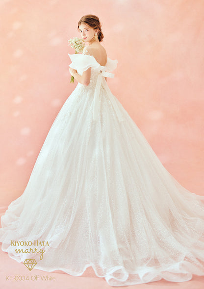 プリューム KH-0034-OffWhite【ウェディングドレスレンタル】