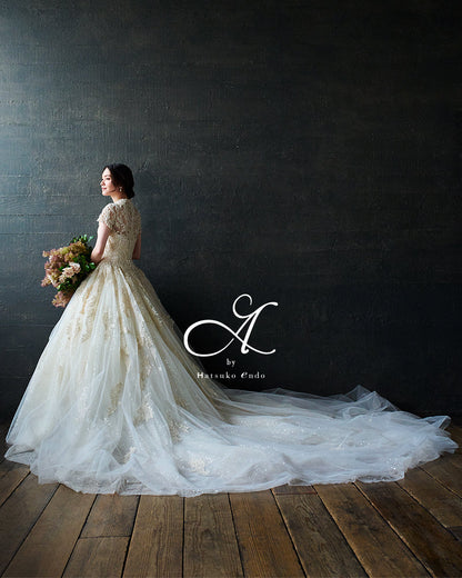 リナ HE-138(Ivory)【ウェディングドレスレンタル】