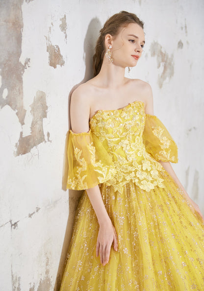 サマンサ Fi-39-Yellow【カラードレス】