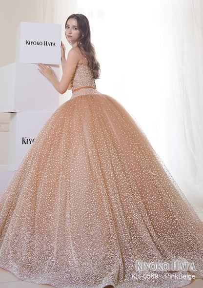 メルティ KH-0569-PinkBeige【カラードレス】