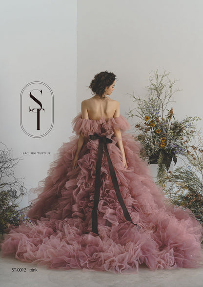 アルビナ ST0012-pink【カラードレス】