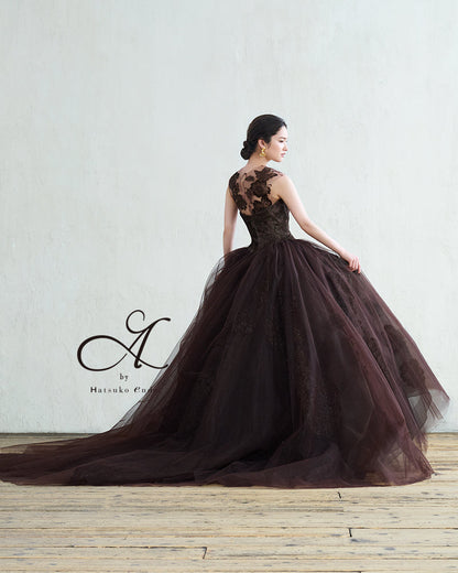 アンバー HE-124(Brown)【カラードレス】