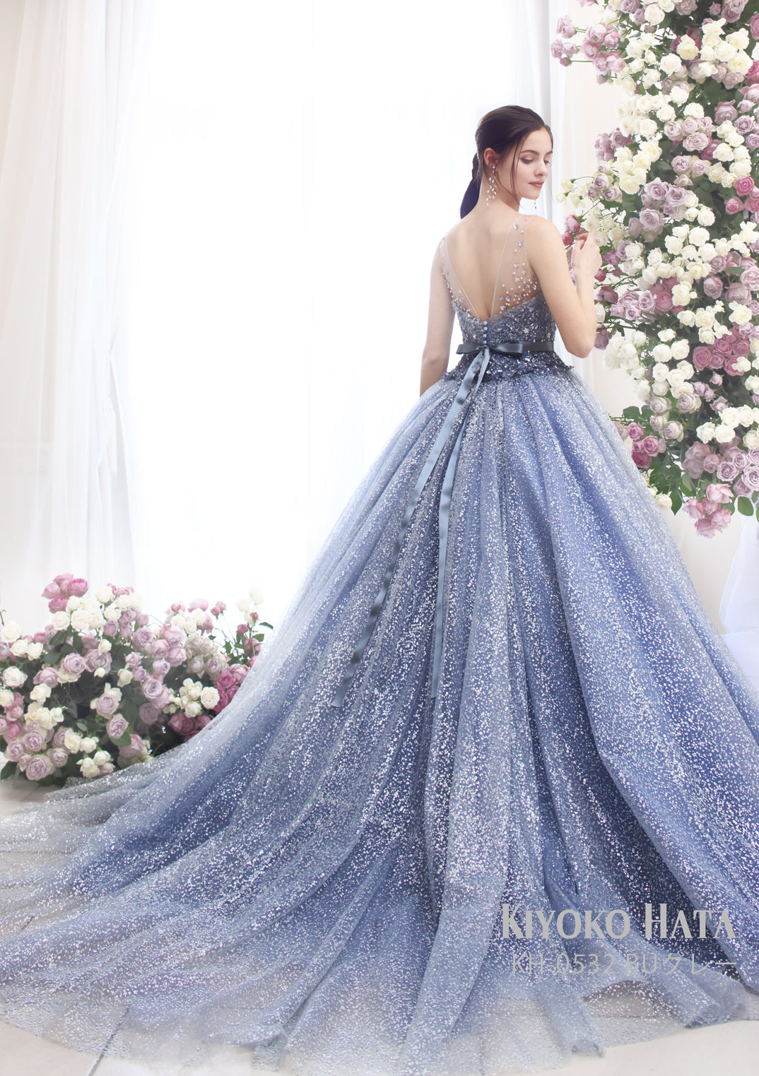レオニー KH-0532-BlueGray【カラードレス】