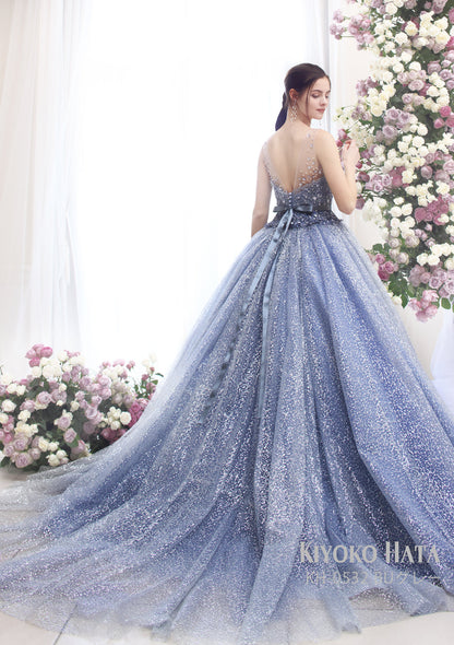 レオニー KH-0532-BlueGray【カラードレス】