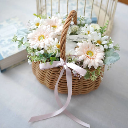 お花畑のようなリングピロー【結婚式　リングピロー】