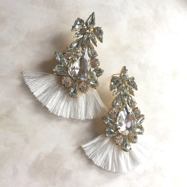 【ピアス・イヤリング】Grosse frangeフリンジピアス 【結婚式 ピアス イヤリング】