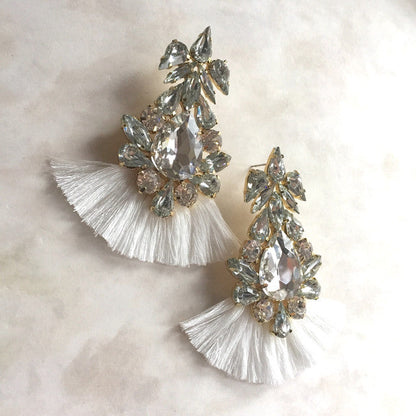 【ピアス・イヤリング】Grosse frangeフリンジピアス 【結婚式 ピアス イヤリング】