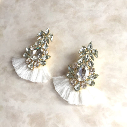 【ピアス・イヤリング】Grosse frangeフリンジピアス 【結婚式 ピアス イヤリング】