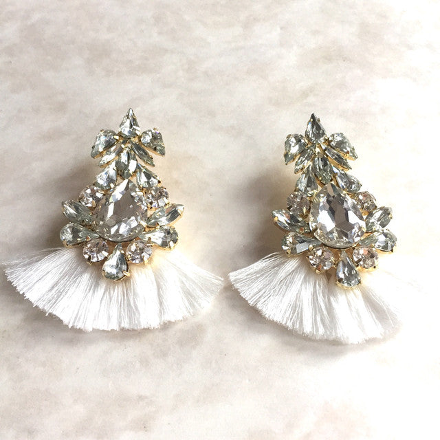 【ピアス・イヤリング】Grosse frangeフリンジピアス 【結婚式 ピアス イヤリング】